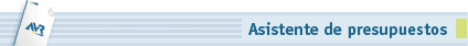 Asistente de Presupuestos